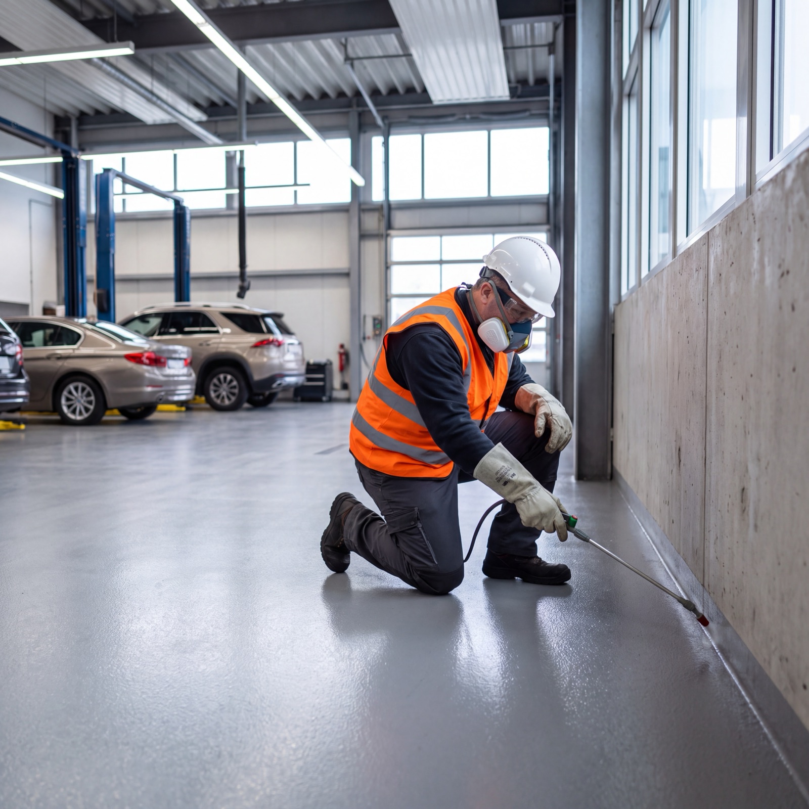 Técnico SERVISAMA en mantención de instalaciones automotrices